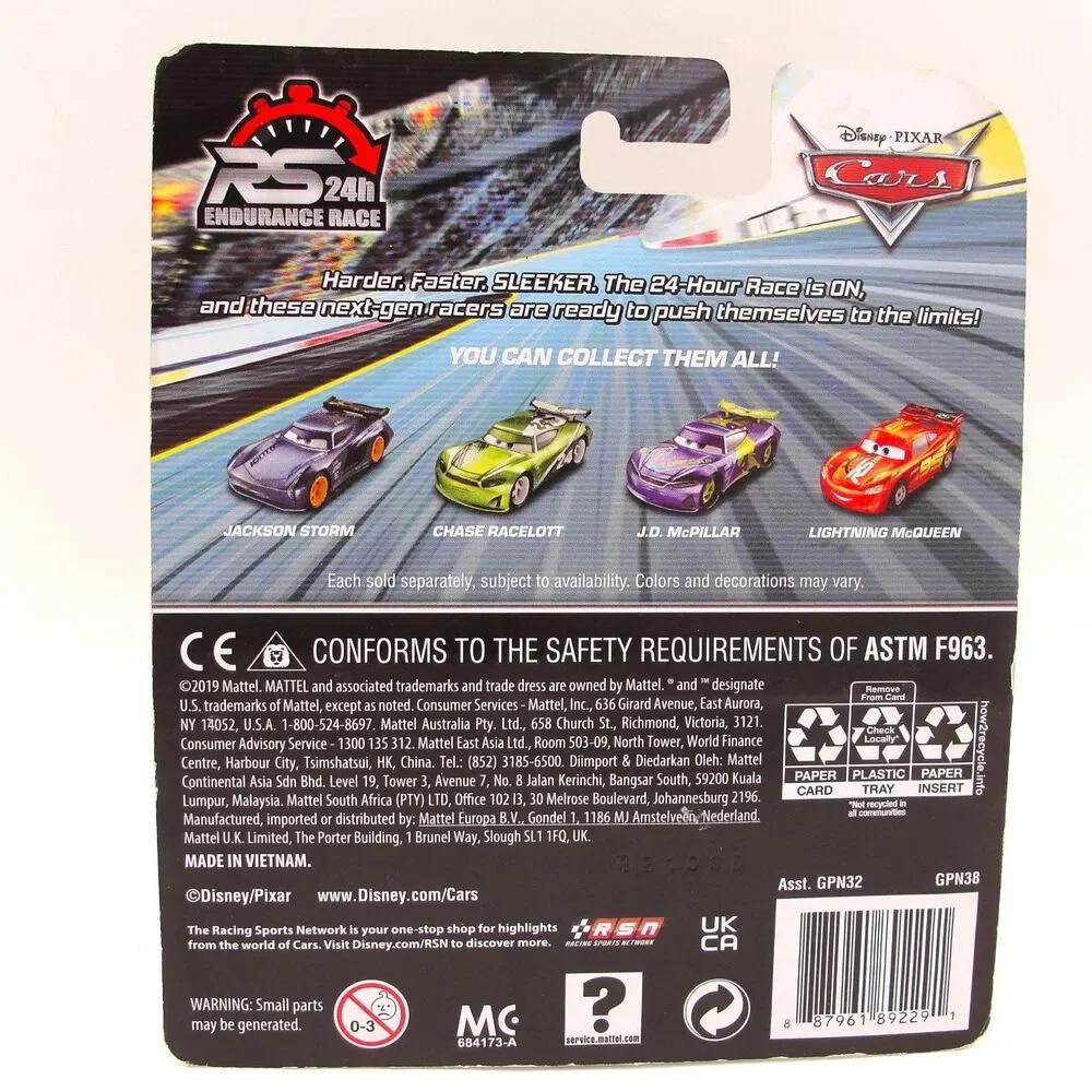 Mattel Disney Pixar Cars Chase Racelott RS 24h Endurance Race Color Shift